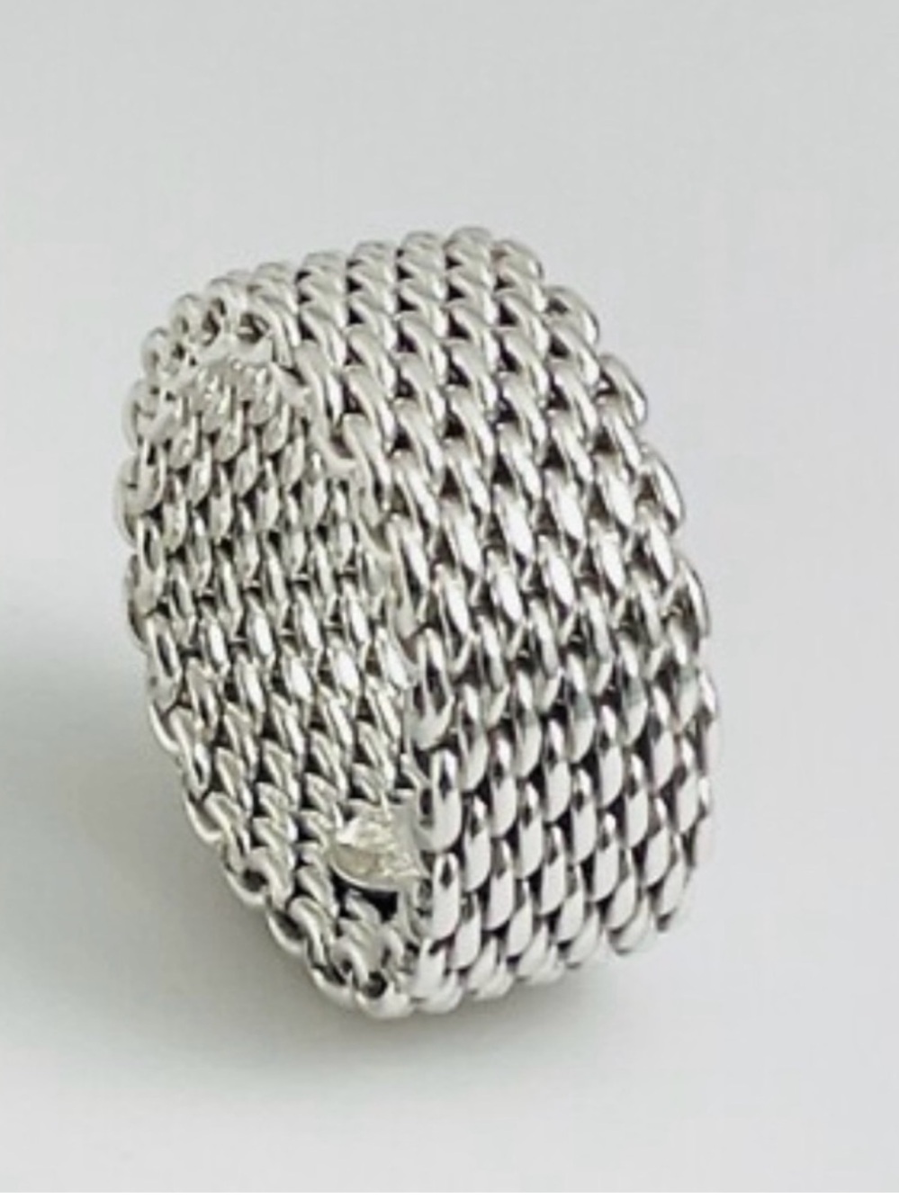 Tiffany & Co. Silver Mesh Wrap Ring